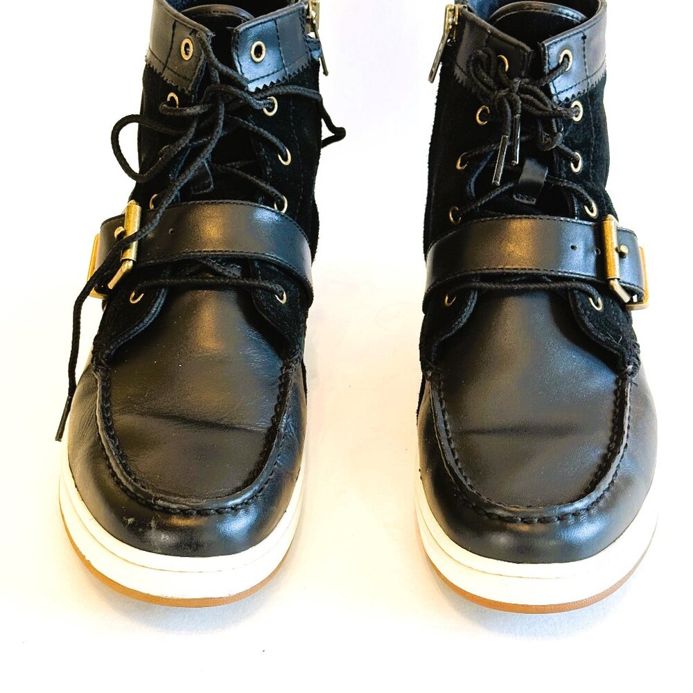 Polo Ralph Lauren Black Women's Ranger Sneaker Boots, size 9.5